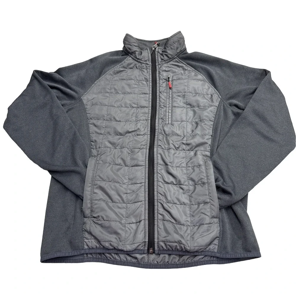 Orvis Quilted Lightweight Jacket Mens Size M Gray 3h